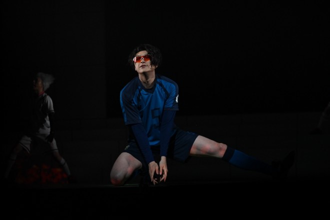 A scene from the final rehearsal of Blue Lock 4th STAGE